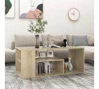 Table basse chêne sonoma 100x50x40 cm bois d ingénierie chêne sonoma G