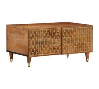 Table Basse Table d'Appoint Bout de Canapé Salon Bois de Manguier Massif vidaXL