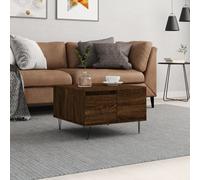 vidaXL Table basse chêne marron 55×55×36,5 cm bois d'ingénierie (830763)