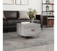 Vidaxl Tables Basses 2 Pcs Sonoma Gris 50x50x40 Cm Bois D'ingénierie Gris