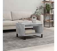 vidaXL Table basse gris béton 60x50x40 cm en bois d'ingénierie 829264