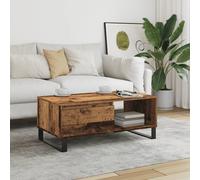 vidaXL Table basse Bois d'ingénierie 90 x 50 x 36,5 cm Noir