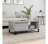 vidaXL Table basse Chêne fumé 90x50x36,5 cm Bois d'ingénierie Multicolore