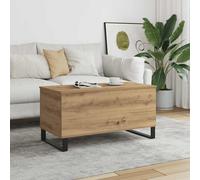 vidaXL Table basse chêne artisanal Bois d'ingénierie 90×44,5×45 cm – Table d'appoint