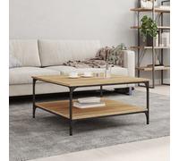 Vidaxl Table Basse Chêne Sonoma 100x100x40 Cm Bois D'ingénierie Marron