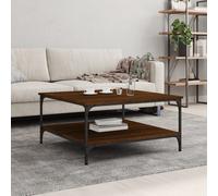 Table basse chêne marron 40x40x55 cm bois d ingénierie
