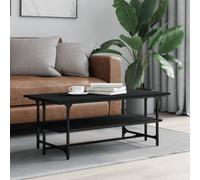 vidaXL Table basse Noir 100x50x40 cm Bois d'ingénierie 835319