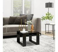 Vidaxl Table Basse Noir 100x100x35 Cm Aggloméré Noir