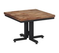vidaXL Table basse 55x55x40 cm teck de récupération massif 358516 Marron G