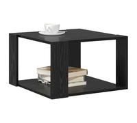 Table Basse, Table D'appoint de canapé Carrée à Cadre Ouvert, étagère de Rangement Intégrée pour Livres, Boissons et Essentiels de Décoration Intérieure (51,5 x 51,5 x 30 cm)