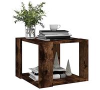 Table Basse, Table D'appoint de canapé Carrée à Cadre Ouvert, étagère de Rangement Intégrée pour Livres, Boissons et Essentiels de Décoration Intérieure (40x40x30 cm)