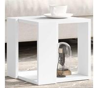 Table Basse, Table D'appoint de canapé Carrée à Cadre Ouvert, étagère de Rangement Intégrée pour Livres, Boissons et Essentiels de Décoration Intérieure (32x32x30 cm)