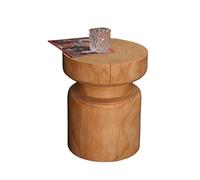 Table Basse Table d'appoint en Forme de souche 45,7 cm Haut, Table Bois, Tabouret Jardin, d'arbre, Petite Basse, Support Plante for, Maison, Salon Étagère de Rangement(Wooden Color)