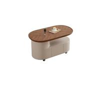 Table Basse Table D'appoint Mobile à roulettes pour Maison, Chariot Roulant Ovale Vintage pour Balcon Salon Chambre à Coucher Table D'appoint De Canapé