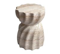 Table Basse Table d'appoint Moderne en Imitation travertin, Simple, for la Maison, Le Salon, canapé, café, Balcon, Porche, Ornements créatifs De Bout De Salon