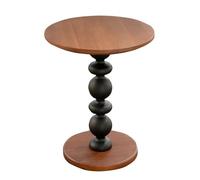 Table basse, Table d'appoint ronde en bois massif for salon Construction en bois, parfaite for un canapé ou une table d'appoint, petite table rustique au design minimaliste Table centrale
