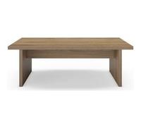 Table basse, table de salon rectangulaire aspect bois coloris chêne clair - Longueur 120 x Profondeur 70 x Hauteur 40 cm - PEGANE - Bois