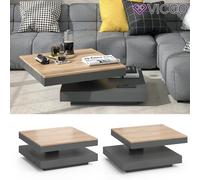 Vicco Table basse Elias, Anthracite, 70 x 34 cm