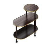 Table Basse Tables d'appoint Multicouches élégantes et Mobiles, idéales for Le Rangement et la décoration de la Maison Petite Table(Gray)
