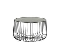Table Basse Tables d'appoint tissées en métal, Modernes et minimalistes, Objets de décoration Pratiques for la Maison Petite Table(Black1)