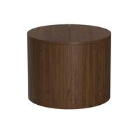 Vicco Table Basse Tavilo, Noyer, 48x48cm | avec fonction de levage et paroi latérale amovible