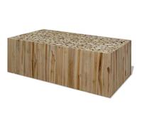 vidaXL Table basse Teck authentique 90 x 50 x 35 cm Bois Marron Vintage