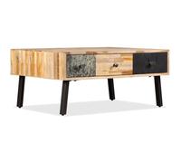 Vidaxl Table Basse Teck De Récupération Massif 90 X 65 X 40 Cm