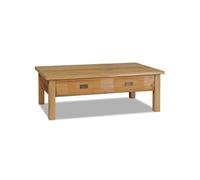 vidaXL Table basse teck massif 100x60x35 cm 244483