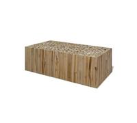 Table basse Teck authentique - VIDAXL - 90 x 50 x 35 cm - Bois - Marron - Vintage