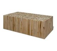 Table basse Teck authentique - VIDAXL - 90 x 50 x 35 cm - Bois - Marron - Vintage