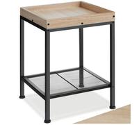 TecTake Table d’appoint ROCHESTER 41,5x41x56cm - Bois clair industriel, Chêne Sonoma Bois clair industriel, Chêne Sonoma