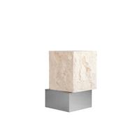 101 Copenhagen Table d'appoint Temple tall 50x33 cm Chrome-limestone