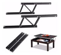 Table Basse - TEMPSA - KYD006-1 - Métal Noir - Mécanisme à Charnière - 2PCS