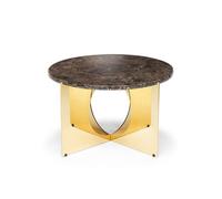 Table Basse This Is Art, Design By Us, en Marbre Doré/ Brun