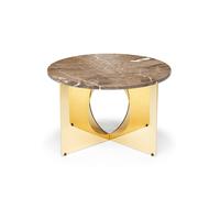 Table Basse This Is Art, , en Marbre Doré/ Gris