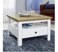 Table basse - TRENDTEAM - Smart Living - 70 x 46 x 70 cm - Bois massif - Design contemporain