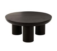 Table Basse Trio en Bois "Cave" 90cm Noir