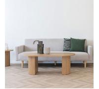 Table basse - UB DESIGN - Boavista - Ovale - Naturel - 120x60 cm