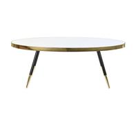 Table basse - Urban - 110 cm - Doré - Noir - Design contemporain