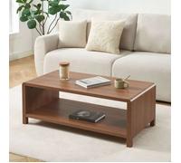 Table basse UTICA effet noyer - Bois foncé