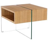 Table basse "Venezia" - 60 x 60 x 50 cm - Finition chêne