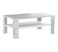 Vicco Table Basse, Béton/Blanc, 100 x 60 cm