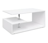 Vicco Table Basse Guillermo, Blanc, 91 x 52,6 cm