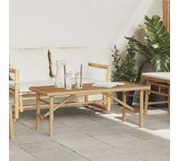 Table Basse Vidaxl 110x50x43 Cm En Bambou