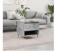Table basse gris béton 50x46x50 cm bois d'ingénierie