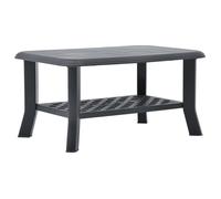 Table basse - VIDAXL - Anthracite - Résistante aux intempéries - Étagère de rangement - Légère