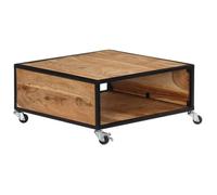 Table basse - VIDAXL - Bois d'acacia - Carré - Campagne