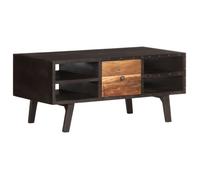 Table basse - VIDAXL - Bois de récupération massif - Noir - Vintage - Salon