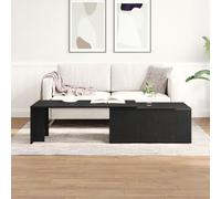vidaXL Table Basse en chêne Noir 150x50x35 cm en Bois Composite