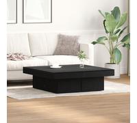 vidaXL Table basse Chêne noir 90 x 90 x 28 cm Bois composite